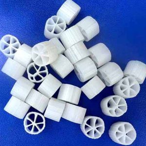 Giá thể nhựa vi sinh D15: màu trắng
